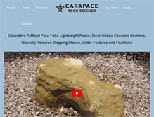 Tablet Screenshot of carapacerocks.com